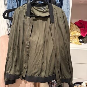 Urban Outfitters Olive Green Bomber Jacket